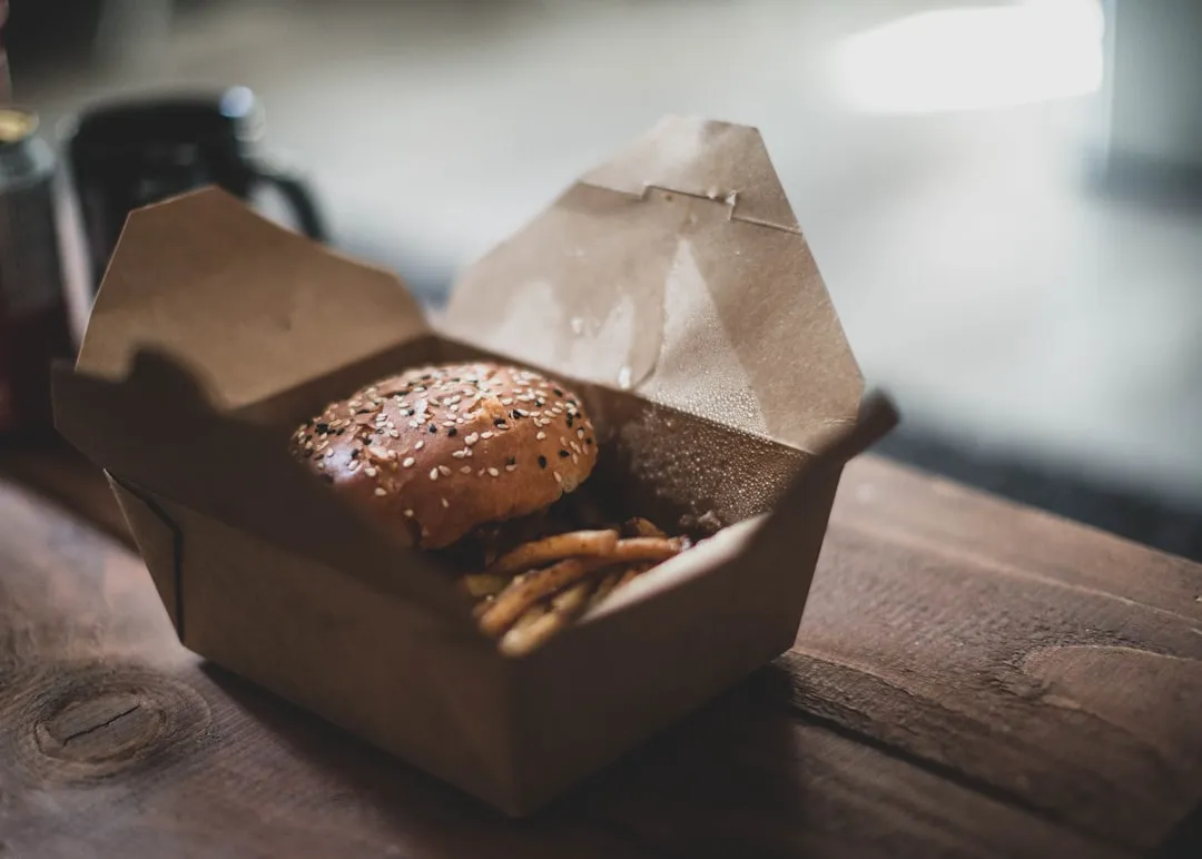 Photo burger packaging