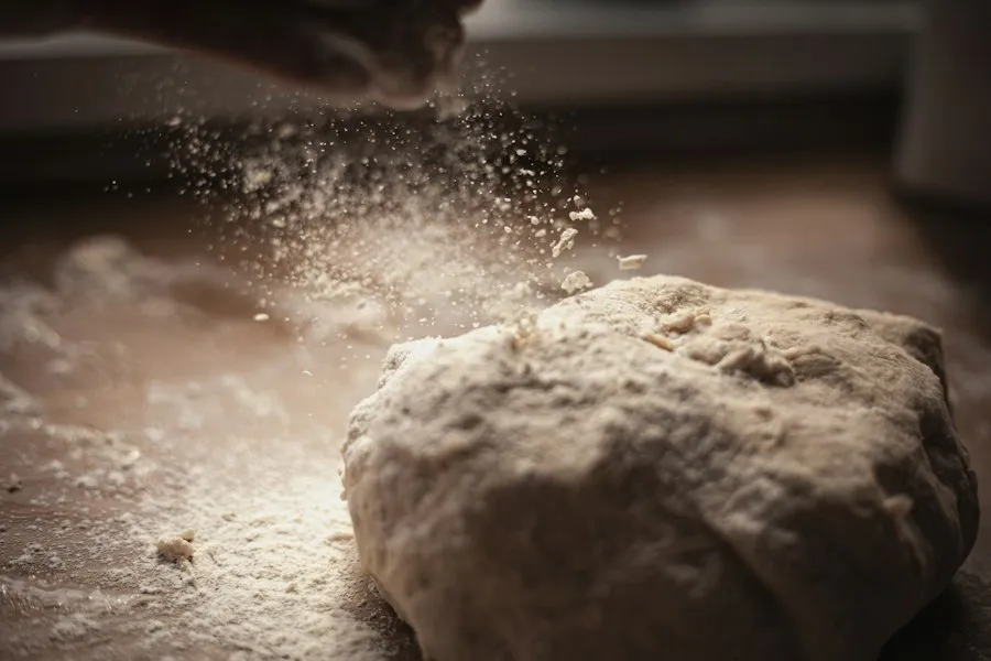Photo homemade bakery bread making