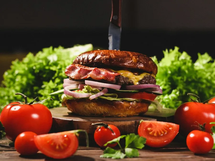 Photo homemade burgers recipe